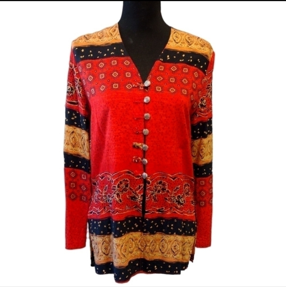 Vintage Sequel Button Blouse